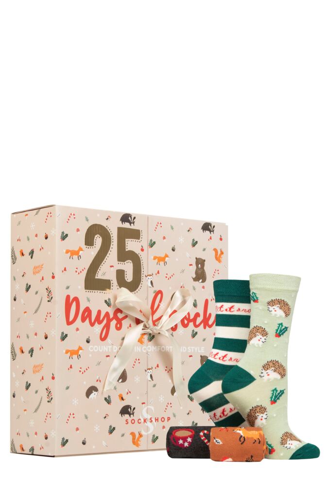 Mens Ladies and Couples SOCKSHOP 25 Pair Christmas Advent Calendar