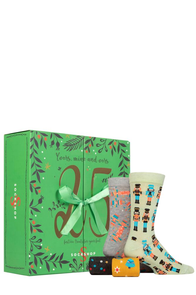 Mens Ladies and Couples SOCKSHOP 25 Pair Christmas Advent Calendar