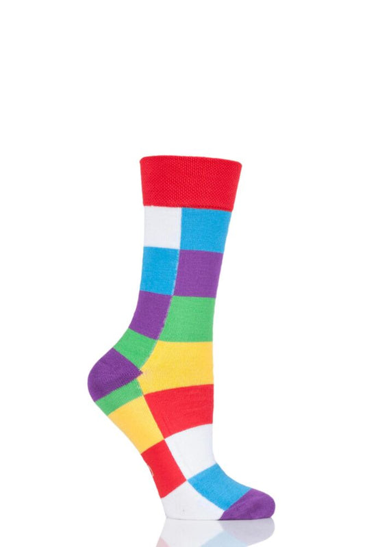 Men’s, Ladies’ and Kids’ Friendship Friday with Elmer Patchwork Bamboo Socks (1 pair)