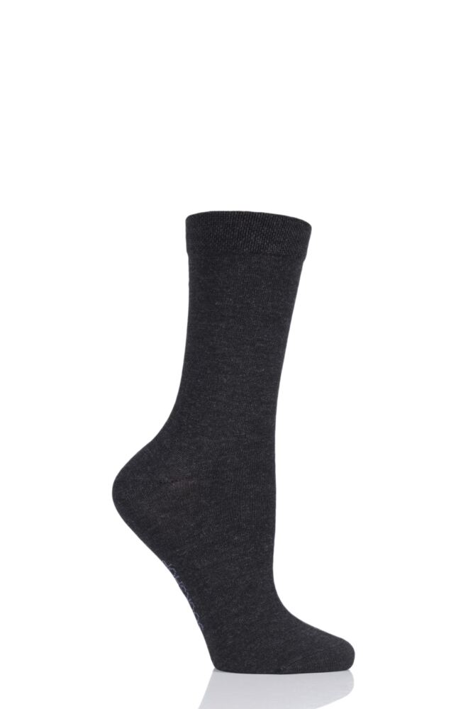 Ladies’ Bamboo Colour Burst Plain Socks (1 pair)