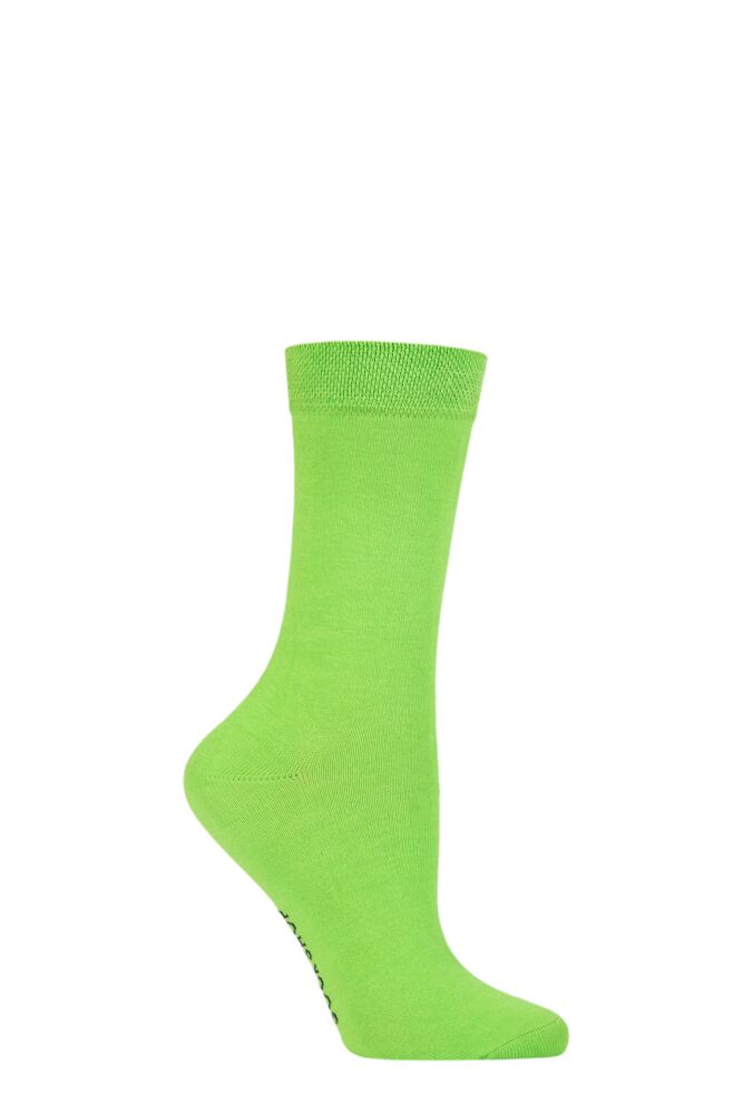 Ladies 1 Pair SOCKSHOP Colour Burst Bamboo Socks with Smooth Toe Seams