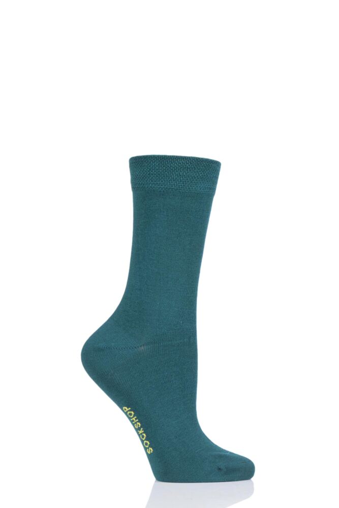 Ladies’ Bamboo Colour Burst Plain Socks (1 pair)