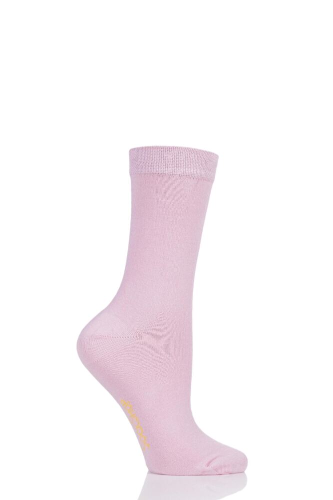 Ladies’ Bamboo Colour Burst Plain Socks (1 pair)