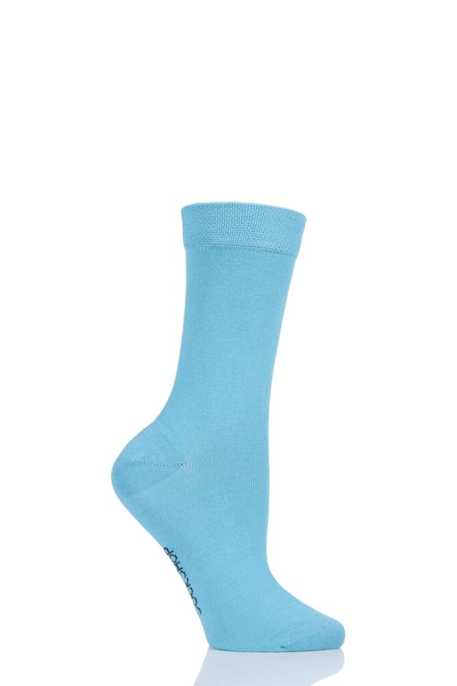 Ladies’ Bamboo Colour Burst Plain Socks (1 pair)