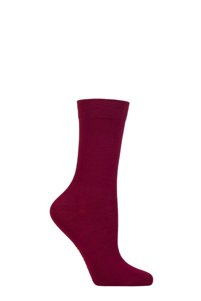 Ladies 1 Pair SOCKSHOP Colour Burst Bamboo Socks with Smooth Toe Seams