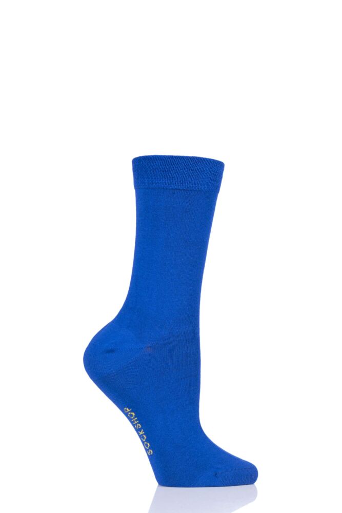 Ladies’ Bamboo Colour Burst Plain Socks (1 pair)