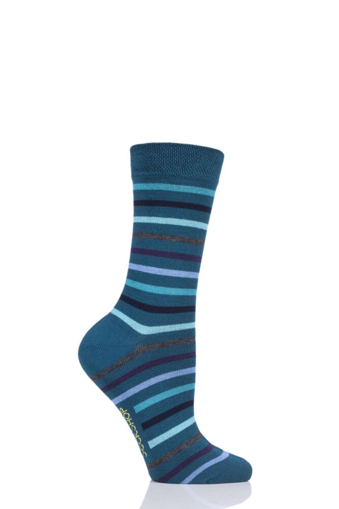 Men’s and Ladies’ Bamboo Colour Burst Striped Socks (1 pair)