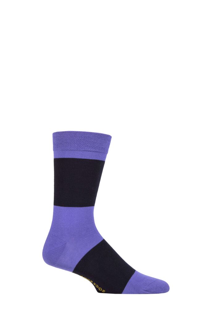 Ladies 1 Pair SOCKSHOP Colour Burst Bamboo Socks with Smooth Toe Seams